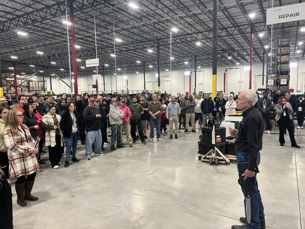 CEO Bob Houghton – New Columbus OH Ribbon Cutting Ceremony – 03162026 CEO Bob Houghton addresses employees at the new Sage facility in Columbus, OH on March 13, 2026
