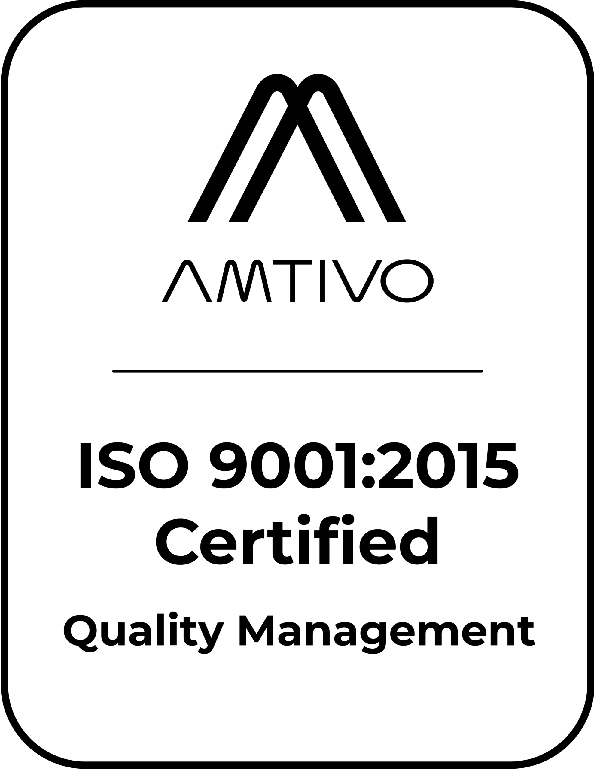 ISO 9001:2015 Certified logo